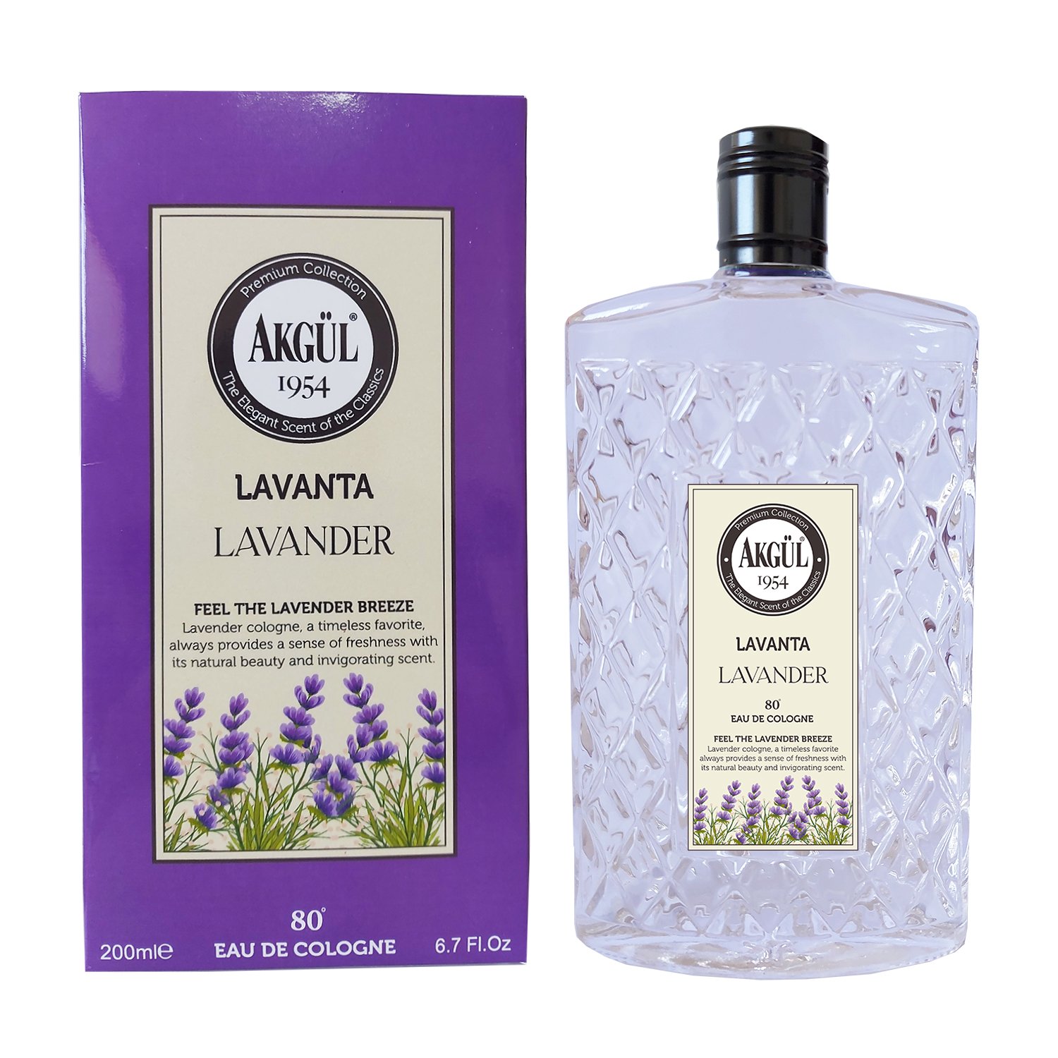 Lavanta Kolonyası Luxury Serisi Cam (200 ml)