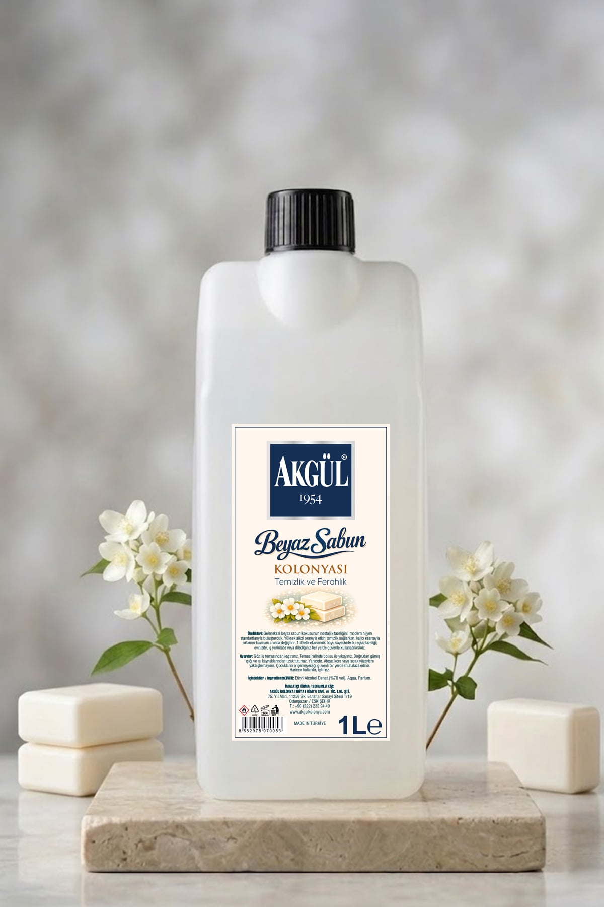 Beyaz Sabun Kolonyası Bidon (1 Litre)