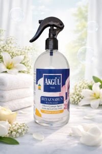 Akgül Beyaz Sabun Kokulu Oda ve Çamaşır Spreyi 70º (500 ml)