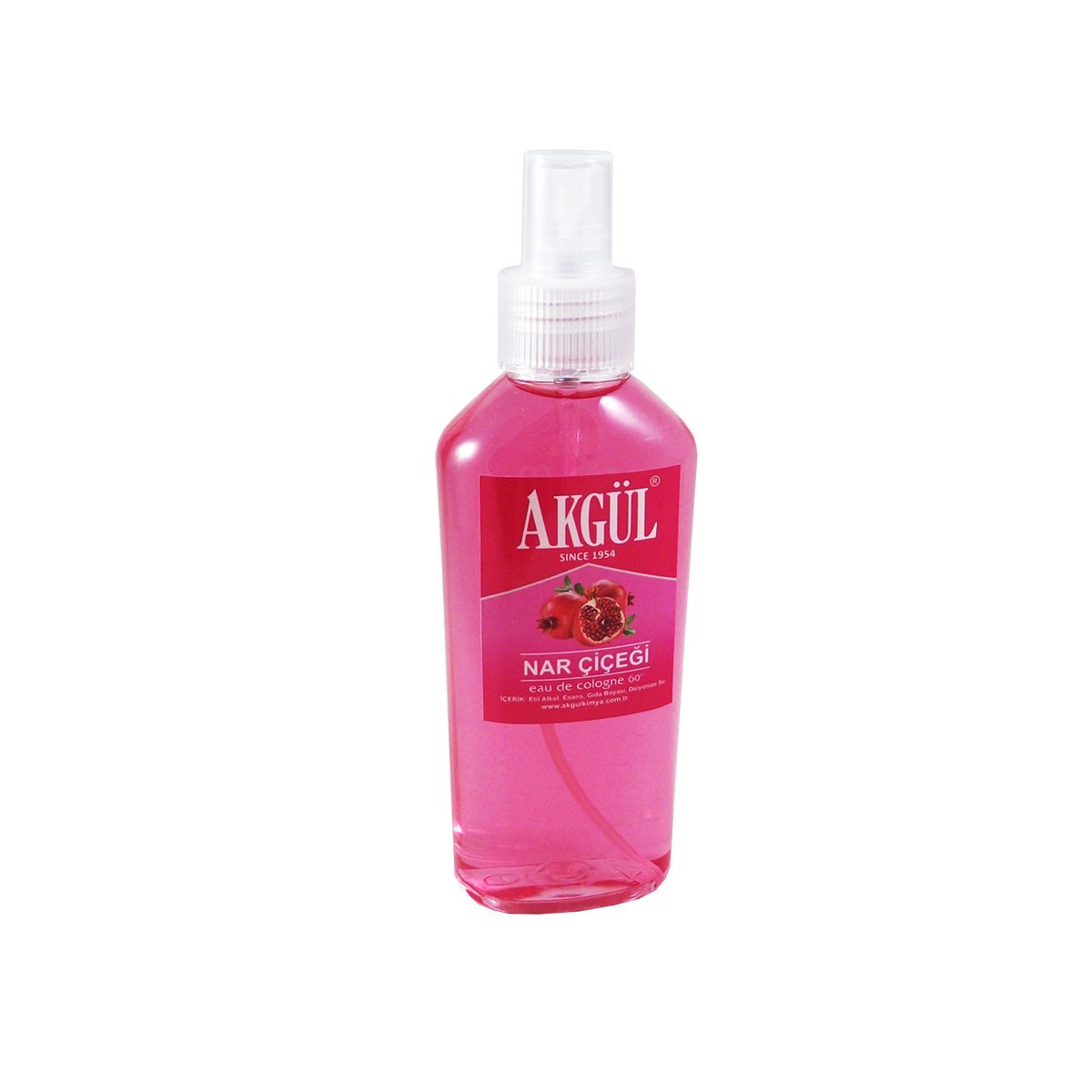 Akgül Nar Çiçeği Kolonyası Pet Sprey 70º (160 ml)