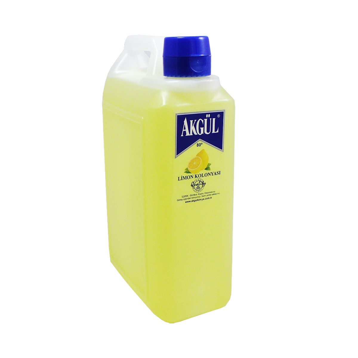 Akgül Limon Kolonyası Plastik Bidon 80º (900 ML)
