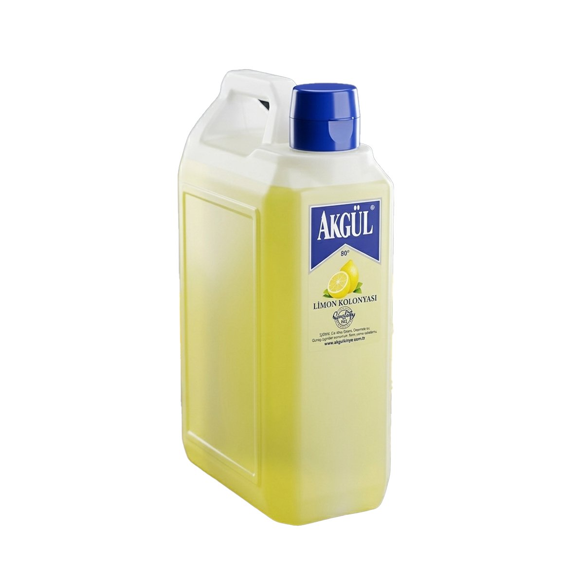 Akgül Limon Kolonyası Plastik Bidon 80º (900 ML)