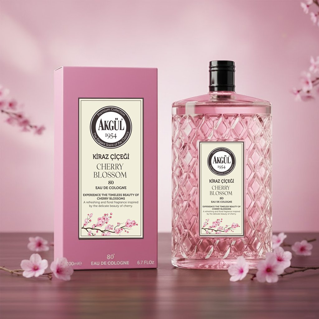 Kiraz Çiçeği Kolonyası Luxury Serisi Cam (200ml)