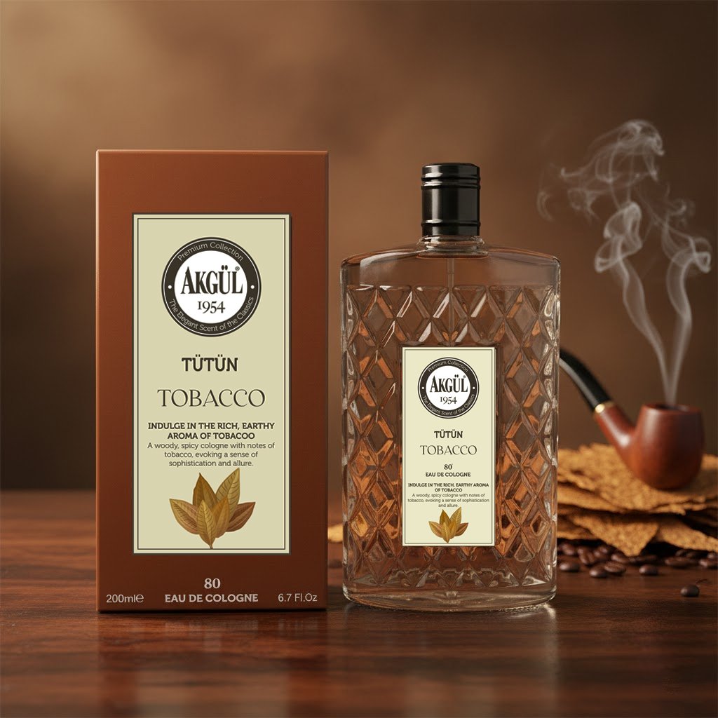 Tütün Kolonyası Luxury Serisi Cam (200 ml)