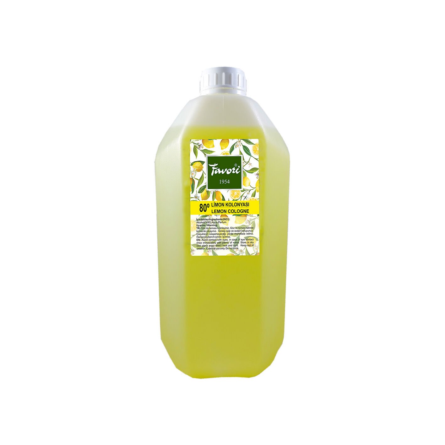 Favori Limon Kolonyası 80º Bidon (5 LT)