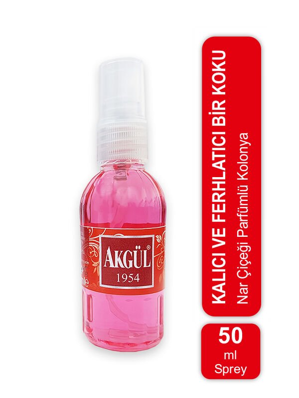 Akgül Nar Çiçeği Kolonyası Sprey 70º (50 ml)