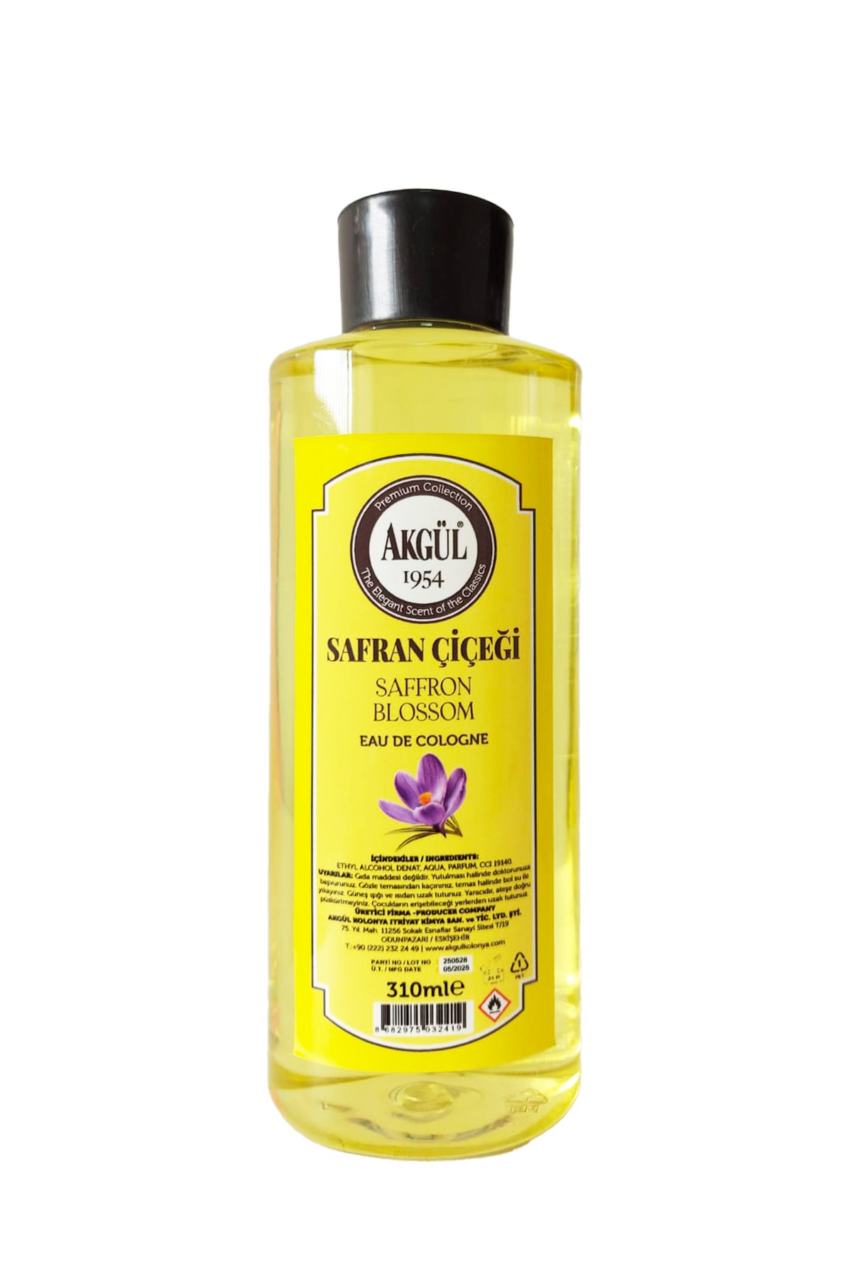 Safran Çiçeği Kolonyası Pet Şişe (310 ml)