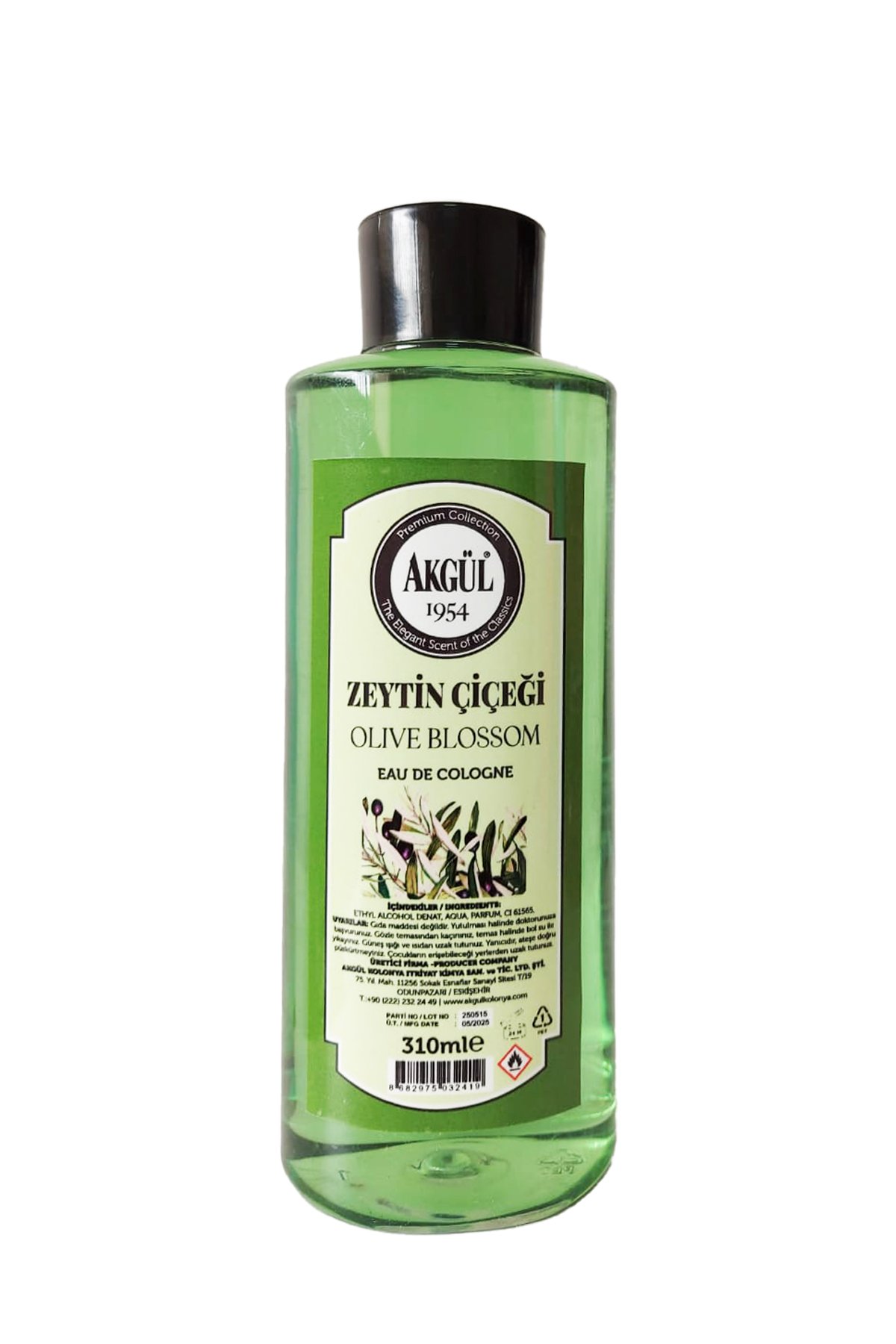 Zeytin Çiçeği Kolonyası Pet Şişe (310 ml)