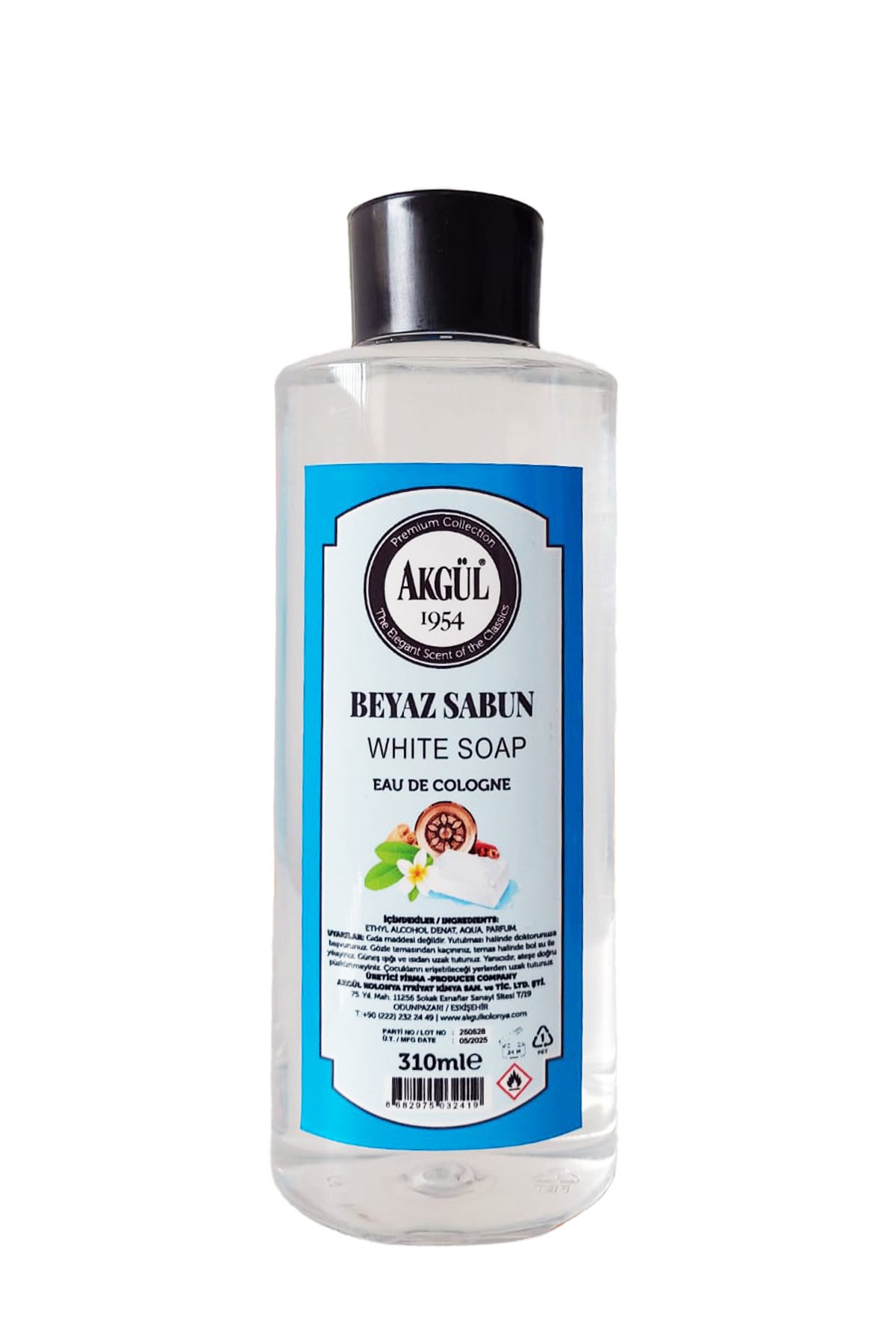 Beyaz Sabun Kolonyası Pet Şişe (310 ml)