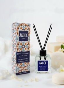 Akgül Beyaz Sabun Bambu Çubuklu Oda Kokusu 120 ml