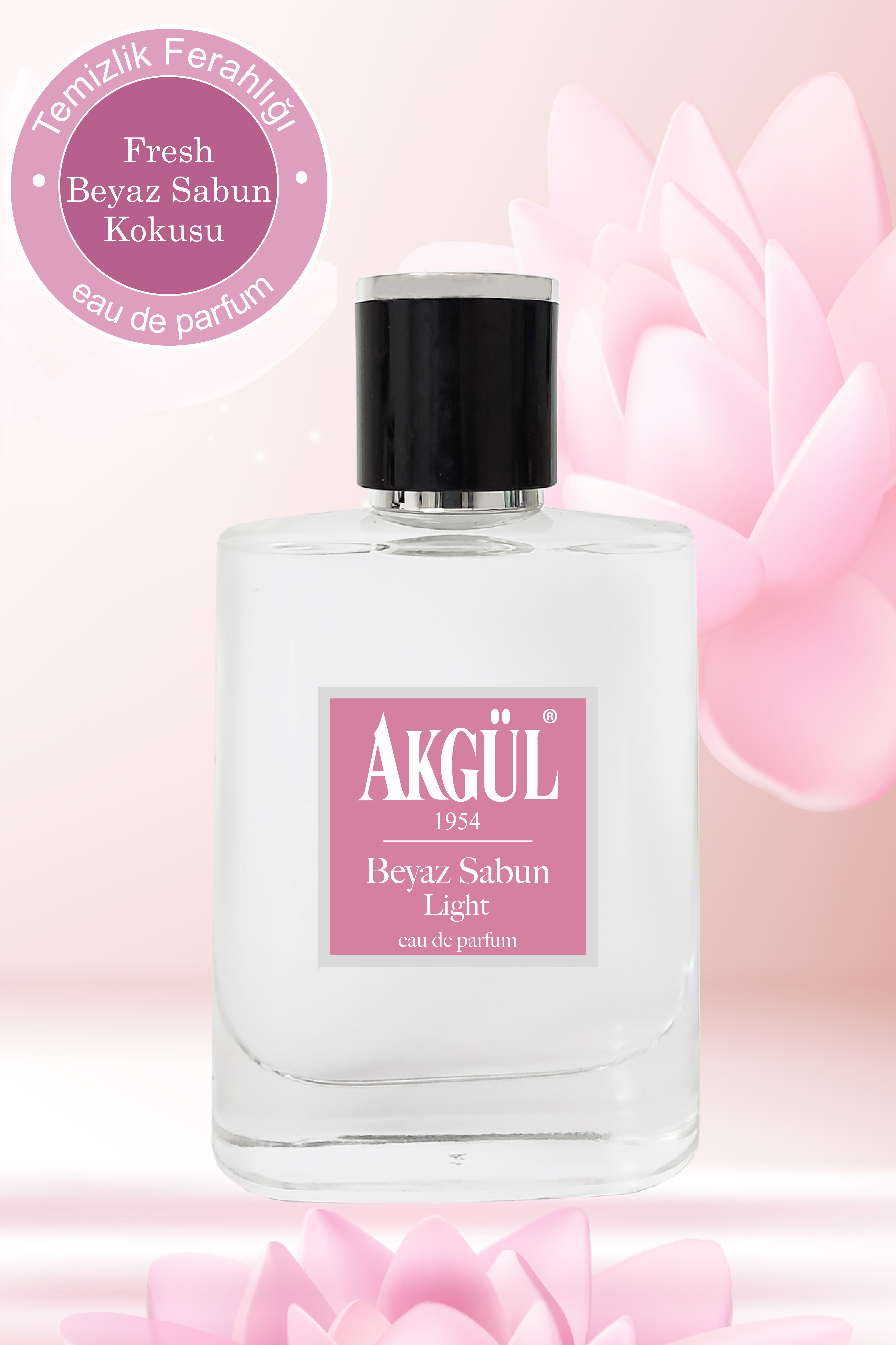 Akgül Light Beyaz Sabun Kokulu Ekstra Kalıcı Parfüm 50 ml
