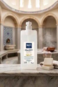Akgül Beyaz Sabun Kolonyası Bidon Süzgeç Pompalı (1 Litre)